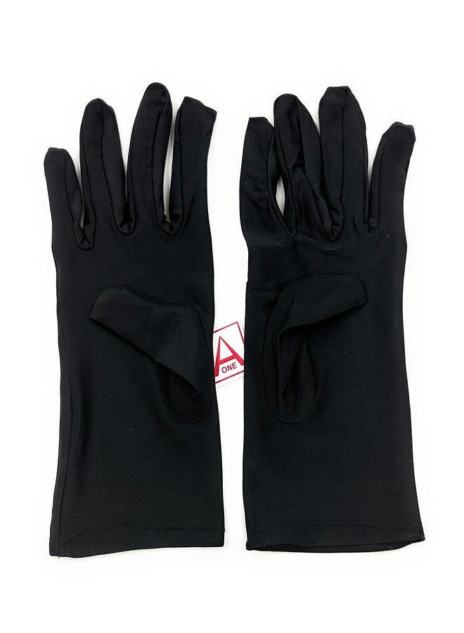 أون قفازات Aone المصنوعة من الألياف الدقيقة، خالية من الوبر، لون أسود، زوج واحد. مقاومة للبقع وبصمات الأصابع، فحص جودة دقيق، وحماية من الخدوش. مثالية للتعامل مع المجوهرات/الماس/الأحجار الكريمة، ومتاجر الساعات، والقيادة، والحماية من الشمس والغبار. - Image 5